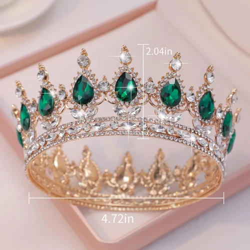 Vista 2 de Kamirola - Coronas para mujer con coronas y tiaras TR12