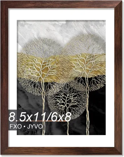 Vista 47 de Fxojyvo Marco de Fotos de 4x6, Muestra Foto de 3.5x5 con Paspartú o 4 x 6 Sin Paspartú, Liviano y de Alta Transparencia Marco de 4 por 6 para Pared