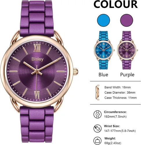 Vista 2 de Bisley Watch for Women Waterproof Watch Roman Numerals Analog Ladies Watches