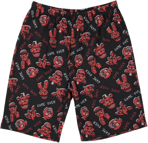 Vista 3 de Bioworld Five Nights at Freddy's - Conjunto de ropa de dormir juvenil con camiseta y pantalones cortos para dormir