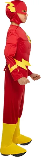 Vista 5 de Rubie's DC Comics Deluxe Muscle Chest The Flash Disfraz infantil