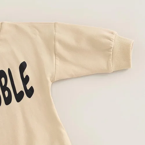 Vista 13 de Ropa de Halloween para bebé niña, sudadera con estampado de calabaza, mameluco de burbujas, lindo traje de Acción de Gracias de otoño