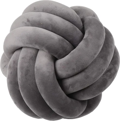 Vista 34 de Cyprinus Carpio Almohadas de nudo de 3 hebras hechas a mano, sin arrugas, decoración del hogar, almohada lumbar firme anudada, verde militar, 8 x 8