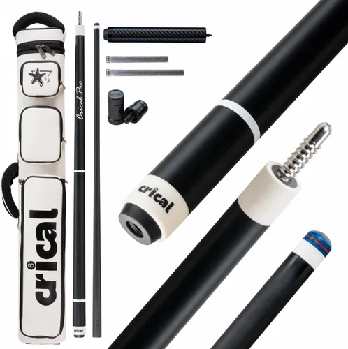 Vista 15 de CRICAL 58-Inch Carbon Fiber Pool Cue Set, Low Deflection, 12.5mm Tip