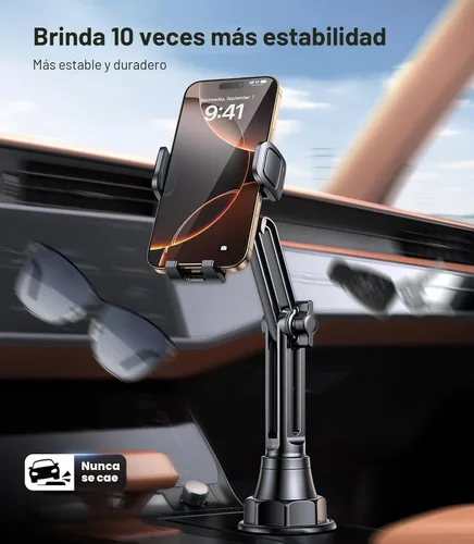 Vista 2 de Coolpow Soporte para Teléfono de Portavasos Soporte para Teléfono de Carro Soporte para Teléfono de Portavasos Montaje para Teléfono【Ultra Estable