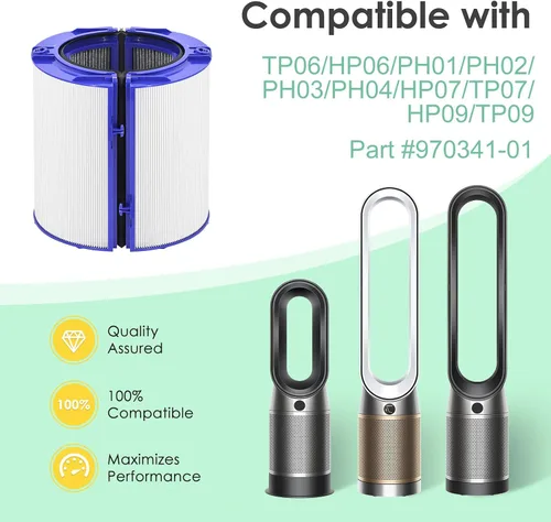 Vista 2 de 360 Combi Filtro de ventilador de repuesto compatible con Dyson TP04 TP7A TP07 HP04 HP06 HP07 HP09 HP10 HP4B TP4A TP7C TP06 TP09 TP10 PH01 PH02 PH03