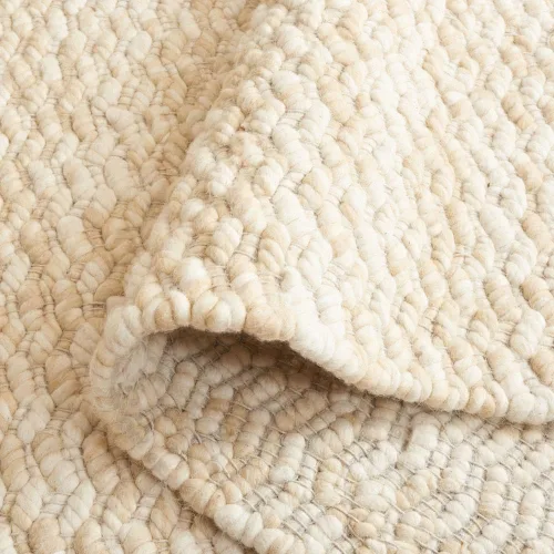 Vista 3 de SAFAVIEH Natura Collection - Alfombra de pasillo de 8 pies, color beige y marfil, diseño moderno, ideal para zonas de alto tráfico en pasillo, baño