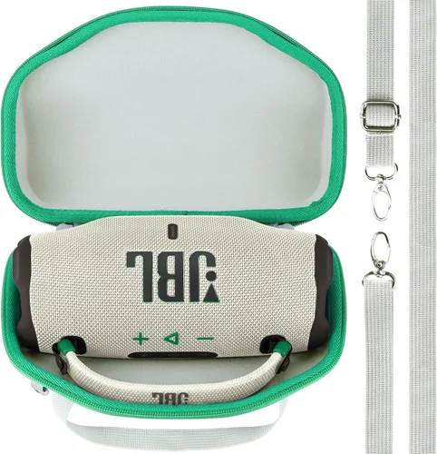Vista 21 de Carcasa Rígida Lebakort Compatible con Altavoz JBL Charge 5 Charge 4 Impermeable (Carcasa Negra)