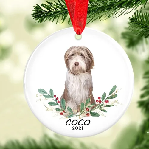 Vista 14 de Adorno de Navidad para mascotas, adorno de Beagle, regalos para amantes de mascotas, regalo conmemorativo para mascotas, recuerdo de Beagles