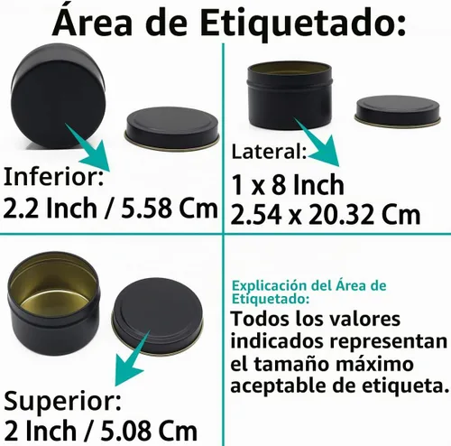 Vista 4 de Aroparc Latas negras de 4 onzas, latas de fabricación a granel, recipientes de 24 piezas, tarros para hacer velas, color negro