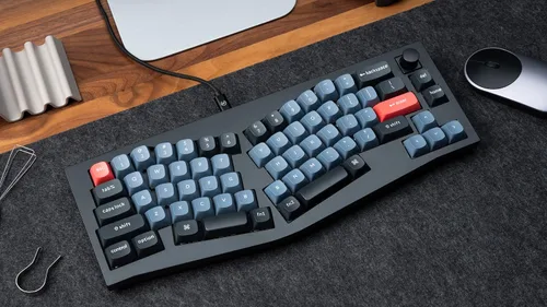 Vista 2 de Keychron Q8 Alice 65% Layout Gasket Hot Swappable Custom Mechanical Keyboard, QMK Programmable, Knob RGB Backlit Type-C Wired Aluminum Ergonomic