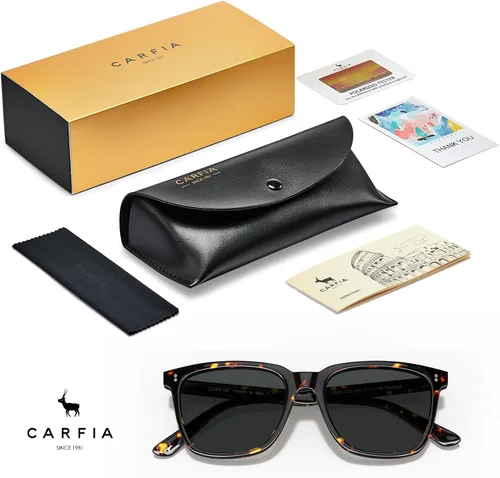 Vista 76 de Carfia Chic - Lentes de sol polarizados para mujer, protección UV400, marco de acetato pulido a mano