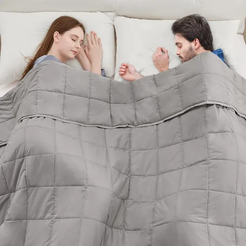 Vista 19 de anfie - Manta con peso para niños (40 x 60 pulgadas, 10 libras), ultrasuave y acogedora, refrescante, lavable a máquina, beige