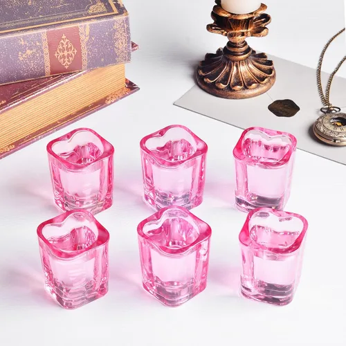 Vista 3 de Valeways, Juego de 12 vasos de chupito de base pesada de 2 onzas/vaso de chupito rosa lindo para accesorios de carrito de barra