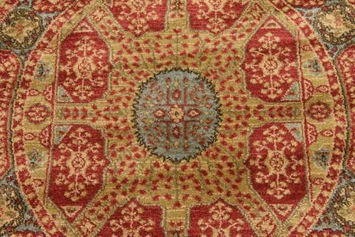 Vista 6 de Unique Loom Palace Collection - Alfombra tradicional, bohemia, medallón (3 pies 3 pulgadas x 3 pies 3 pies 3 pulgadas, redonda, rojo/bronceado)