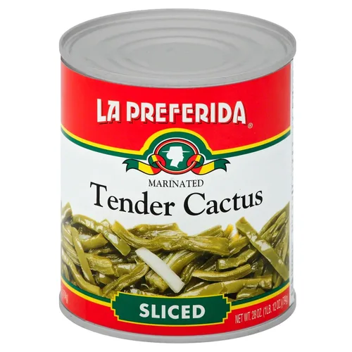 Vista 2 de La Preferida Tender Cactus - Nopalitos Tiernos, 28 onzas (paquete de 12)