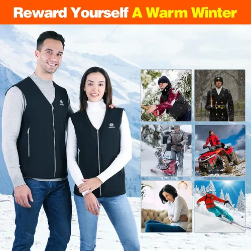 Vista 4 de DOACE Unisex Adult mens Heated Vest