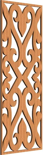 Vista 47 de Keene Paneles de pared decorativos de madera con calado, 9 3/8 pulgadas de ancho x 24 3/8 pulgadas de alto x 1/4 de alto, abedul Birch