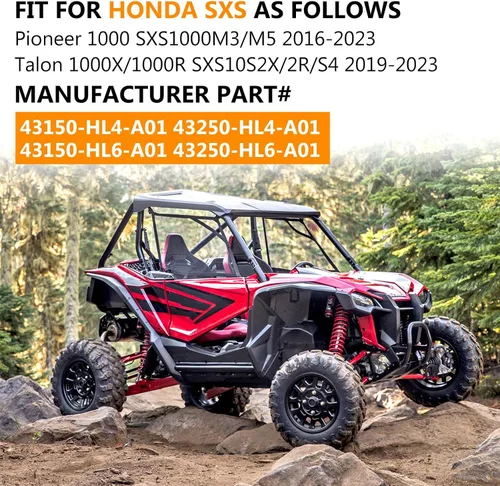 Vista 2 de M MATI Pinza de freno de disco trasera izquierda y derecha para Honda Pioneer 1000 Talon 1000 1000X 1000R SXS1000 2016-2023 con almohadilla