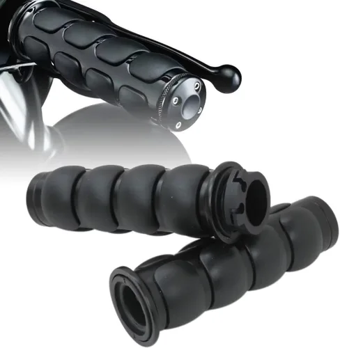 Vista 5 de Empuñaduras de manillar de motocicleta de 1 pulgada para Yamaha Chopper Road Star V Star XVS