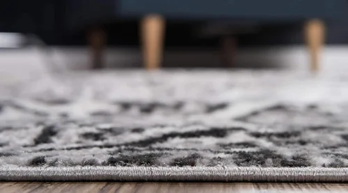 Vista 4 de Unique Loom Sofia Collection - Alfombra de área - Grace (8 x 11 pies, gris oscuro/gris)