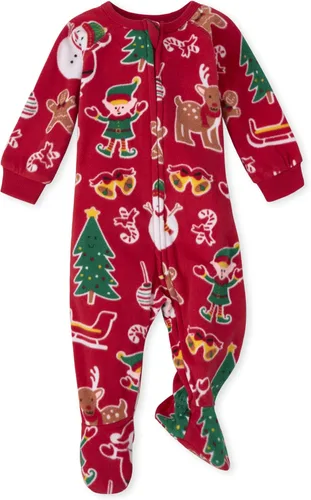 Vista 2 de The Children's Place Baby Girls' Kids 2 Piece Christmas Pajamas, Fleece