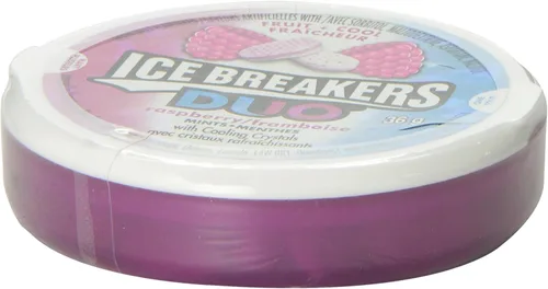 Vista 6 de Ice Breakers Duo Raspberry Mints, 1.5 oz. 1.27 oz (paquete de 6) {Importado de Canadá}