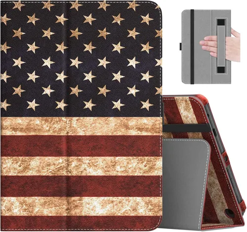 Vista 31 de MoKo - Funda compatible con la tablet Kindle Fire HD 8 y 8 Plus (10ª generación, versión de 2020), funda de soporte plegable y diseño delgado