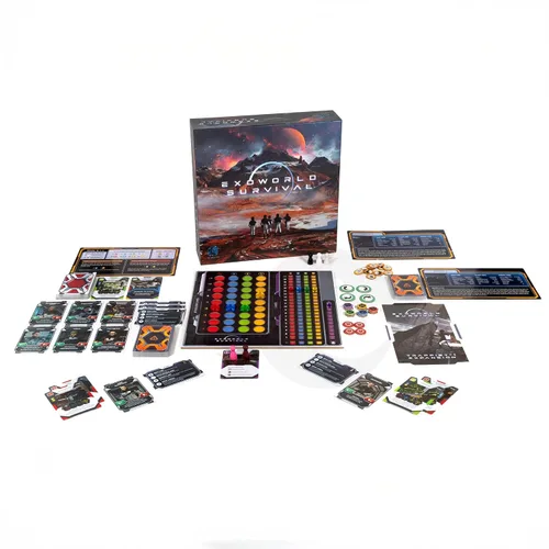 Vista 4 de Exoworld Survival Cooperative Colony-Building Strategy Board Game on Alien Planets 1–4 Players, Age 14+ Replayable Sci-Fi Survival Adventure