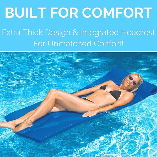Vista 2 de Swimline Colchón Flotante Recto Softskin Azul 70" X 25