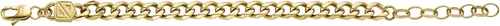 Vista 4 de Fossil Men's Plated Stainless Steel Engravable Personalized Gift ID, Chain or Cuff Bracelet for Men