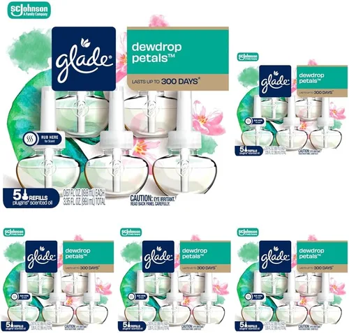Vista 34 de Glade PlugIns - Repuestos de ambientador, aceites esenciales perfumados para el hogar y el baño, aroma Apple Cinnamon, 3.35 onzas líquidas, 5