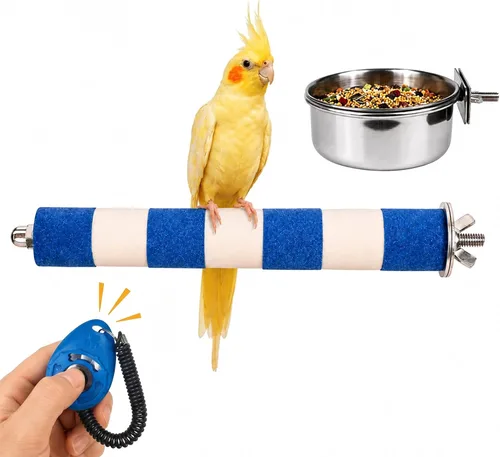 Vista 10 de Perca para pájaros para jaula, 3 piezas, perca de loro para conure, cacatúa
