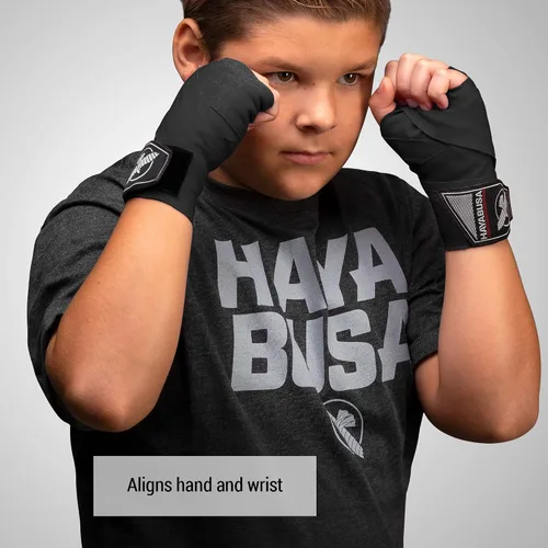 Vista 5 de Hayabusa Vendas de mano de boxeo para niños Perfect Stretch 4.0