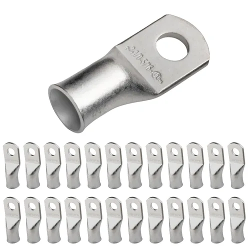 Vista 149 de SELTERM 5 piezas terminales de cable de cobre estañado 1/0 AWG perno de 1/2", extremos de cable de batería, terminales de anillo, conectores
