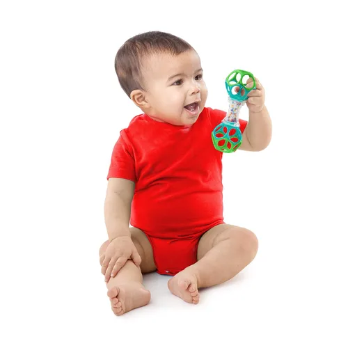 Vista 2 de Sonajero Bright Starts Oball Shaker, Edades Recién Nacidos Plus Oball Shaker Rattle (1 paquete)