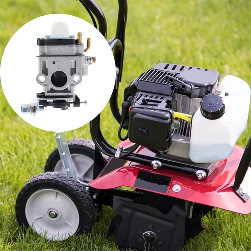 Vista 4 de munirater Repuesto de carburador para motor Earthquake 43cc E43 E43CE E43WC Auger MD43 WE43 WE43E WE43CE Edger Powermate PEA438 PCV43 Cultivador