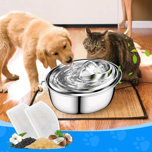 Vista 7 de Filtro de fuente de agua para gatos, paquete de 10 filtros de repuesto compatibles con ORSDA D60 100 oz/3L fuente automática para gatos y mascotas