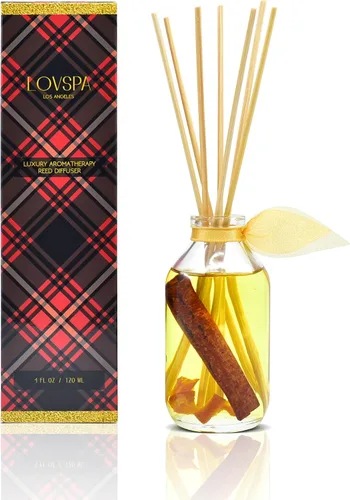 Vista 9 de Set de difusor de cañas, difusor de aceite perfumado con aroma a ámbar romántico y varillas, accesorios de fragancia para el hogar para decorar
