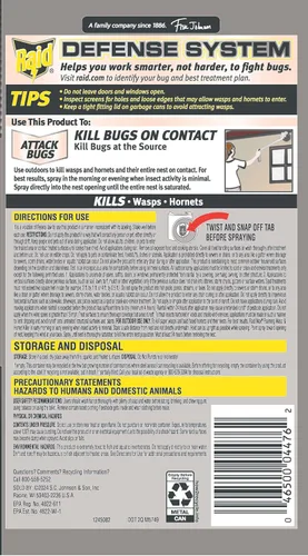 Vista 10 de Raid MAX Espray espumoso para avispas y avispones insectos, 16.5 onzas