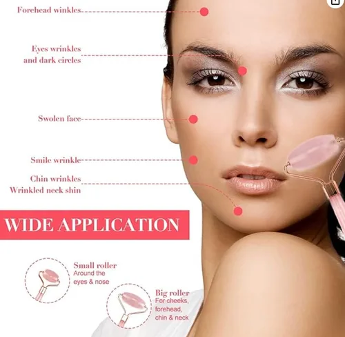 Vista 4 de Juego de 1 rodillo de resina y Gua Sha, masajeador facial de resina antienvejecimiento y herramienta Guasha para cara, ojos, cuello, herramientas