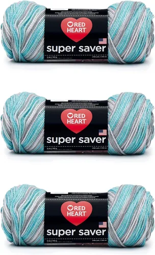 Vista 140 de Red Heart Hilo Super Saver, paquete de 3, camuflaje, 3