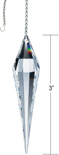 Vista 2 de Crystal SunCatcher Swarovski Strass - Prisma colgante de cristal de arco iris de 3 pulgadas
