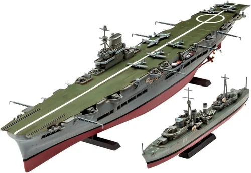 Vista 4 de Revell de Alemania 05149 HMS Ark Royal & Tribal Destroyer