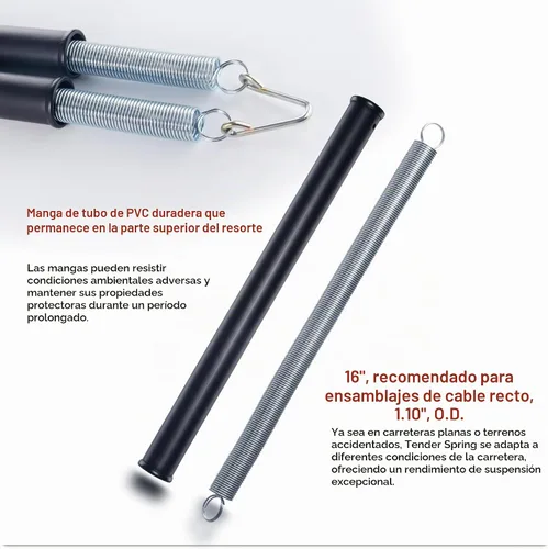 Vista 2 de Kit de resorte de doble tierno de 16" para suspensión de línea y 16" doble resorte tierno