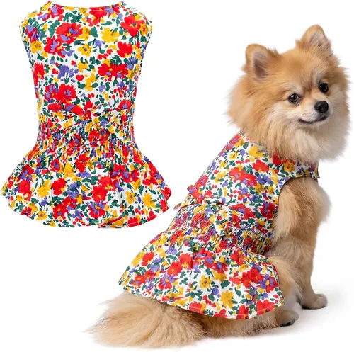 Vista 23 de Parisian Pet Chambray - Vestido para perro - Ligero sin mangas para perro, niña, talla XS Chambray en general