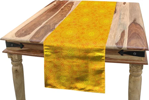 Vista 41 de Lunarable Camino de mesa tropical y manteles individuales, acuarela tucán loro flamenco piñas y flores silvestres sobre rombo, juego para decoración