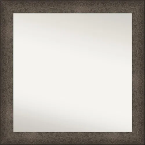Vista 621 de Amanti Art Espejo de pared personalizado no biselado (25 x 25 pulgadas), marco de bronce acentuado, varios tamaños personalizados, espejo de baño