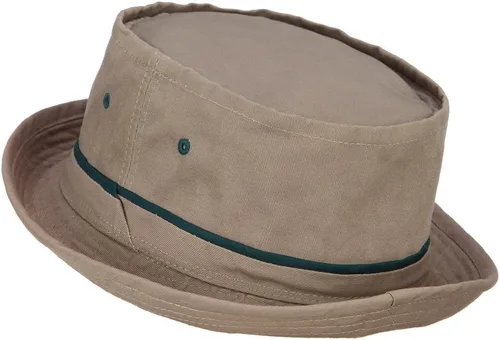 Vista 2 de e4Hats Sombrero de pescador enrollable a rayas Caqui Verde Oscuro