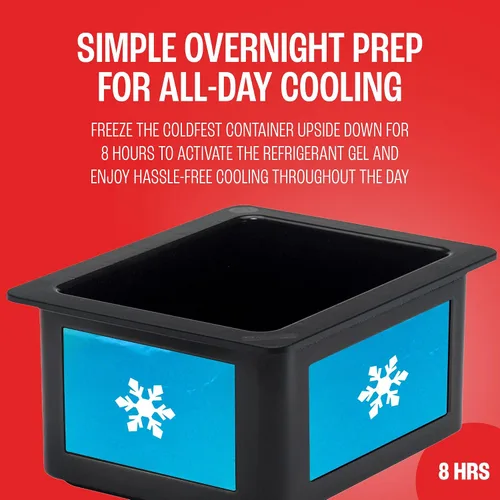 Vista 7 de Cambro 26CF148 - Sartén para alimentos fríos - Cold Fest - Caja de tamaño medio de 1